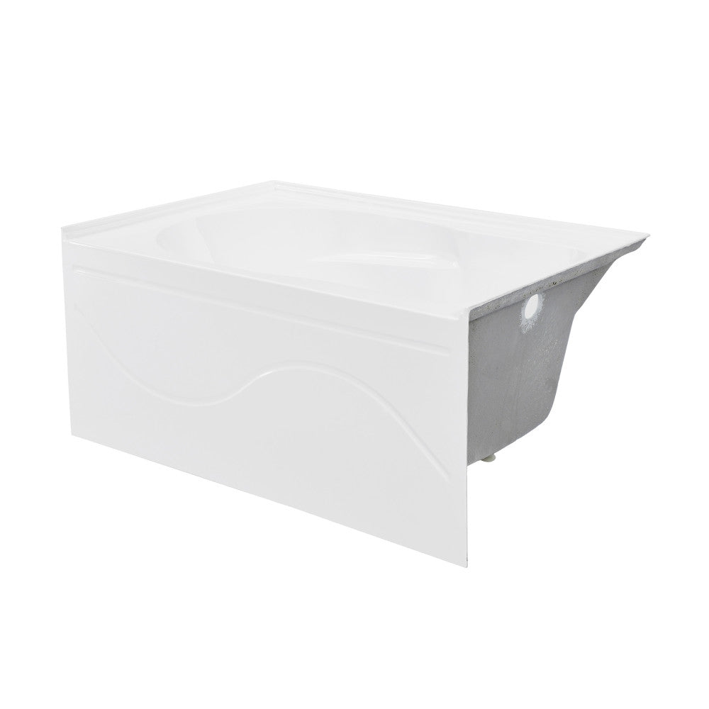 Swiss Madison Ivy 54'' x 30" Bathtub with Apron Right Hand Drain in White