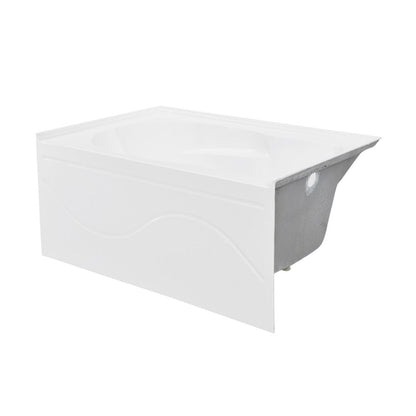 Swiss Madison Ivy 54'' x 30" Bathtub with Apron Right Hand Drain in White