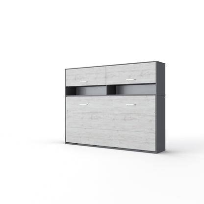 Maxima House Horizontal Murphy Bed Invento , European Twin Size with Storage