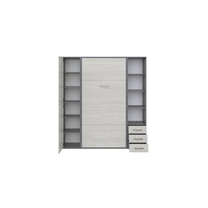 Maxima House Invento Vertical Wall Bed, Murphy Bed With Cabinets