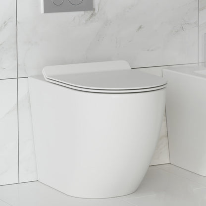 Swiss Madison St. Tropez Back-to-Wall Elongated Toilet Bowl