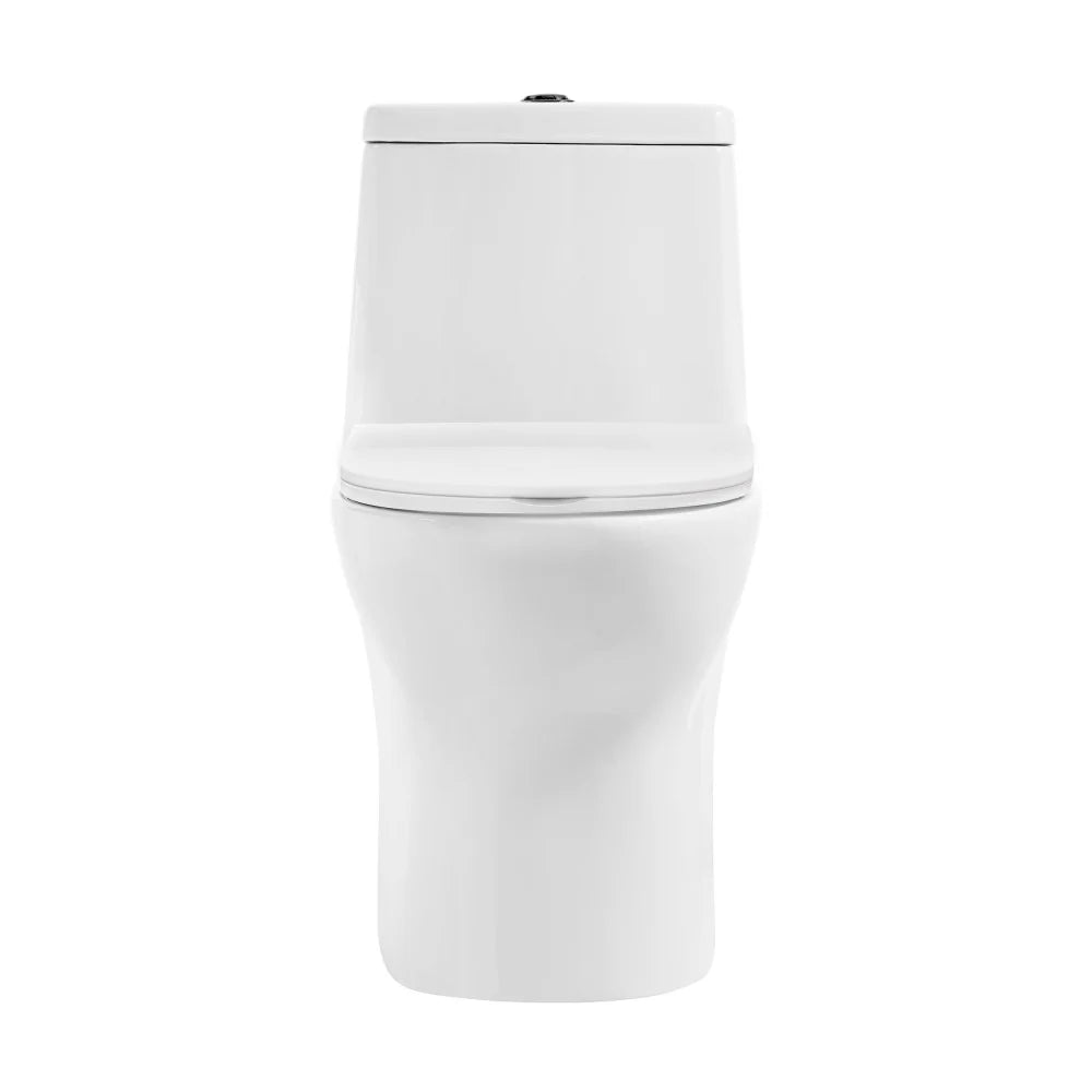 Swiss Madison Ivy One Piece Toilet Dual Vortex™ Flush, Black Hardware 1.1/1.6 gpf