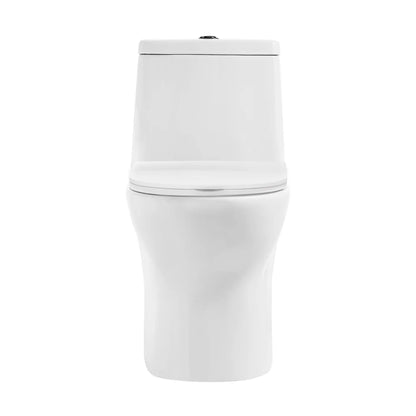 Swiss Madison Ivy One Piece Toilet Dual Vortex™ Flush, Black Hardware 1.1/1.6 gpf