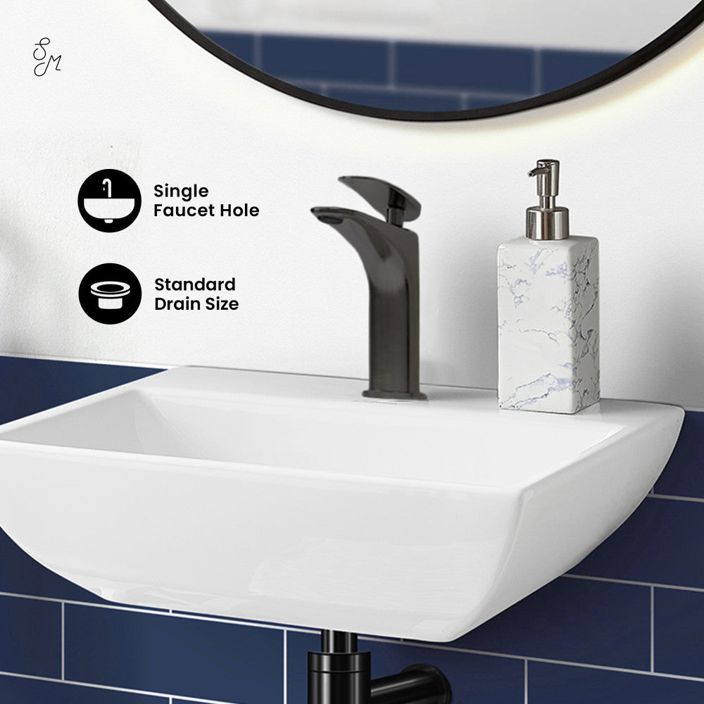 Swiss Madison Sublime Compact Ceramic Wall Hung Sink
