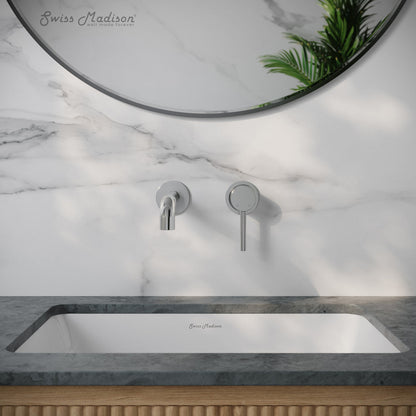 Swiss Madison Ivy Single-Handle Wall Mount Bathroom Faucet in Polished Chrome