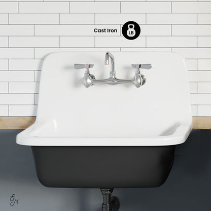 Swiss Madison Loire 22" Wall Hung Cast Iron Bathroom Sink