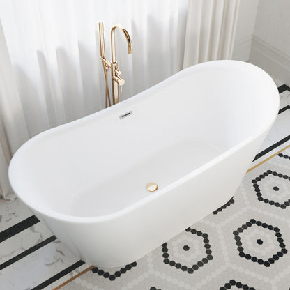 Swiss Madison Ivy 67" Double Slipper Freestanding Bathtub