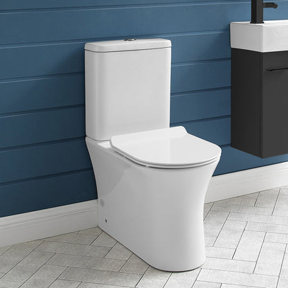 Swiss Madison Calice Two-Piece Elongated Rear Outlet Toilet Dual-Flush 1.1/1.6 gpf