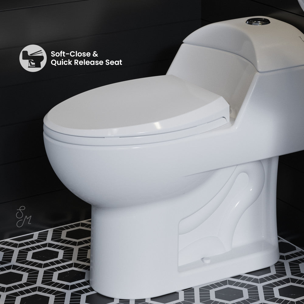 Swiss Madison Chateau One-Piece Elongated Toilet Dual-Flush 1.1/1.6 gpf