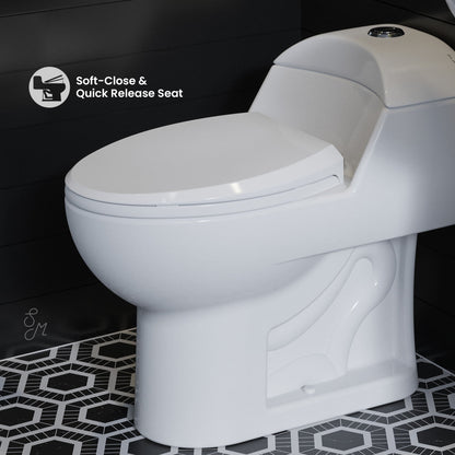 Swiss Madison Chateau One-Piece Elongated Toilet Dual-Flush 1.1/1.6 gpf