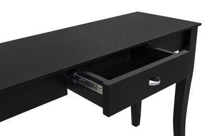 Maxima House Black Console Table FINEZIA with drawer