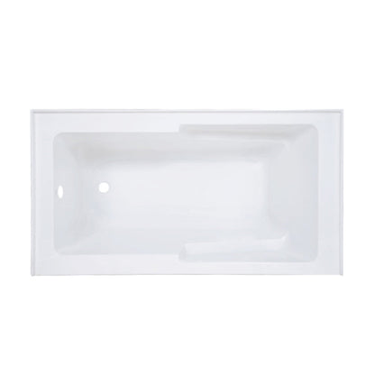 Swiss Madison Voltaire 60" x 32" Left-Hand Drain Alcove Bathtub with Apron and Armrest