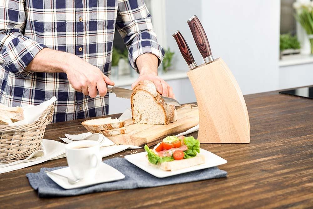 Gerlach DECO WOOD 6 Piece Knife Block Set