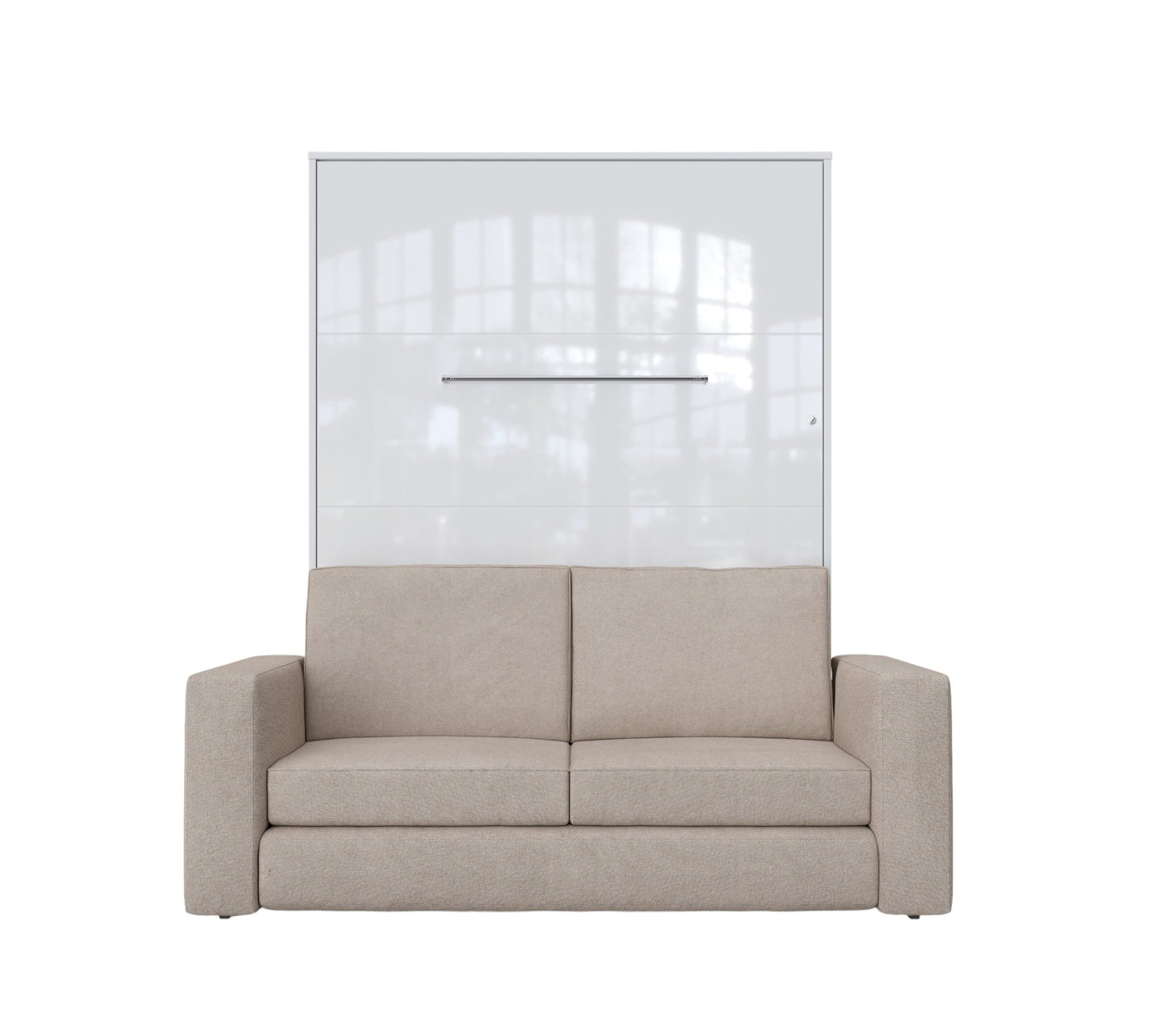 Maxima House Vertical Murphy bed Invento European Full XL with Sofa