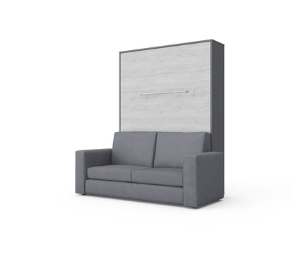 Maxima House Vertical Murphy bed Invento European Full XL with Sofa