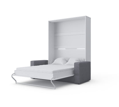Maxima House Vertical Murphy bed Invento European Full XL with Sofa