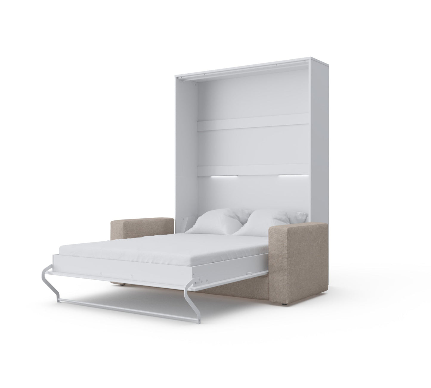 Maxima House Vertical Murphy bed Invento European Full XL with Sofa