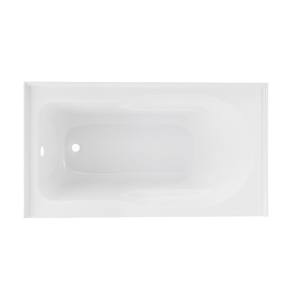 Swiss Madison Ivy 48'' x 32" Bathtub with Apron Left Hand Drain in White