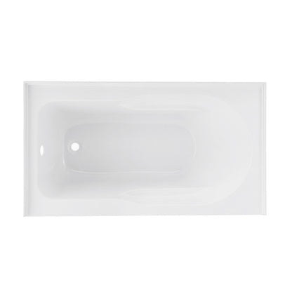 Swiss Madison Ivy 48'' x 32" Bathtub with Apron Left Hand Drain in White