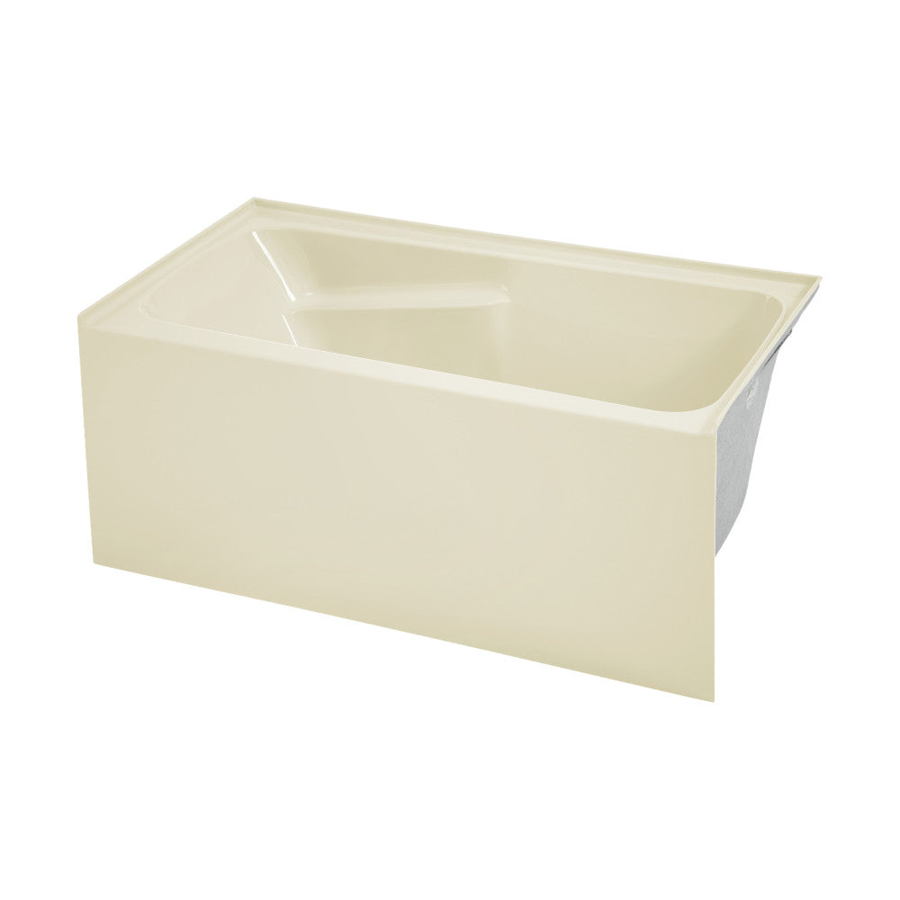 Swiss Madison Voltaire 54" x 30" Right-Hand Drain Alcove Bathtub with Apron in Bisque