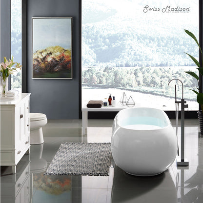 Swiss Madison Plaisir 63" Freestanding Bathtub