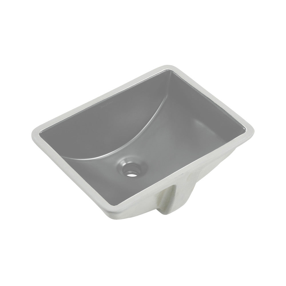 Swiss Madison Plaisir 18.5" Rectangular Ceramic Undermount Bathroom Sink in Matte Gray
