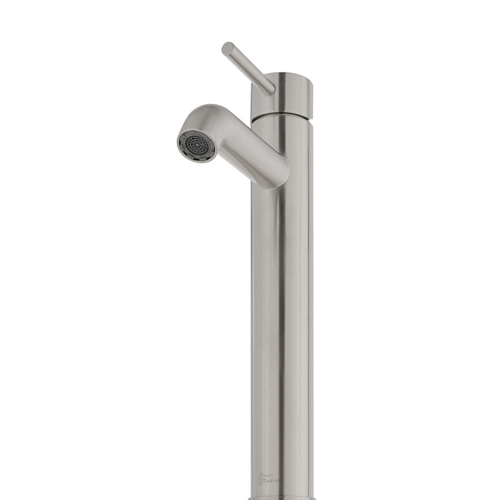 Swiss Madison Ivy Single Hole, Single-Handle, High Arc Bathroom Faucet in Brushed Nickel