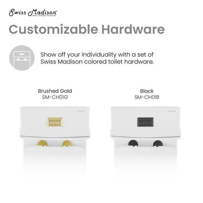 Swiss Madison Concorde One Piece Square Toilet Dual Flush 1.1/1.6 gpf with 10" Rough In