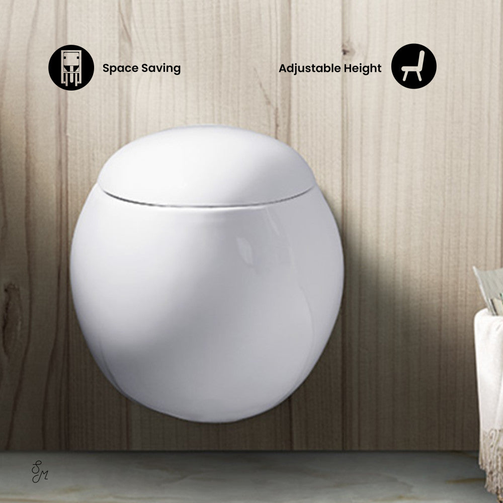Swiss Madison Plaisir Wall-Hung Elongated Toilet Bowl