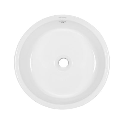 Swiss Madison Monaco Round Ceramic Bathroom Vessel Sink in White