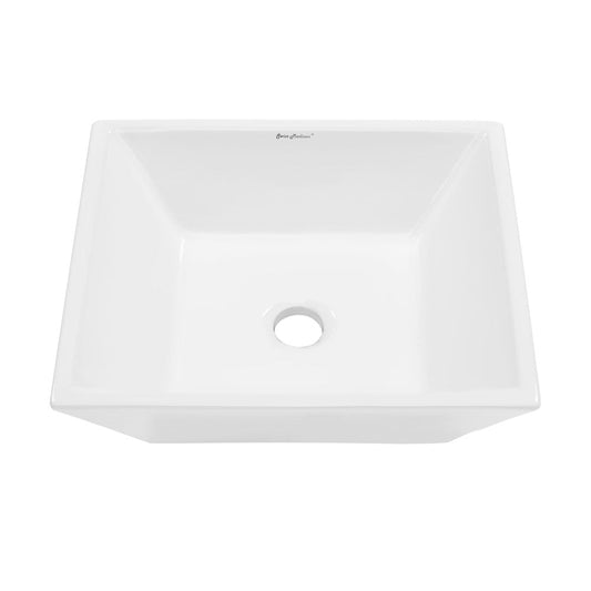 Swiss Madison St. Tropez Square Ceramic Vessel Sink