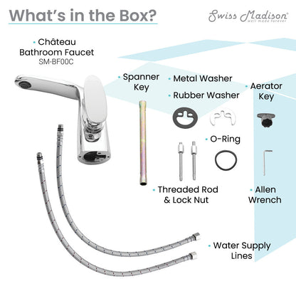Swiss Madison Chateau Single Hole, Single-Handle, Bathroom Faucet in Chrome