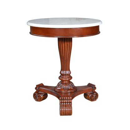 Anderson Teak Bella Side Table w/ Marble Top