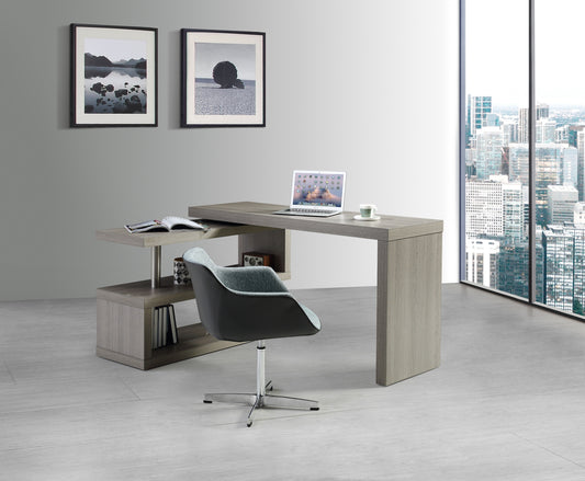 J&M Furniture LP A33 Office Desk in Grey