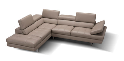J&M Furniture A761 Italian Leather Sectional Peanut In Left hand Facing
