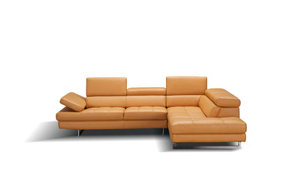 J&M Furniture A761 Italian Leather Sectional Freesia In Right Hand Facing