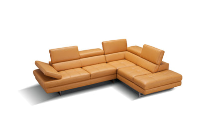 J&M Furniture A761 Italian Leather Sectional Freesia In Right Hand Facing