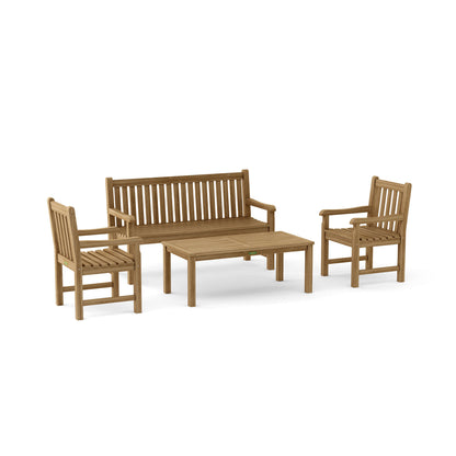 Anderson Teak Classic 3-Seater 4-Pieces Conversation Set