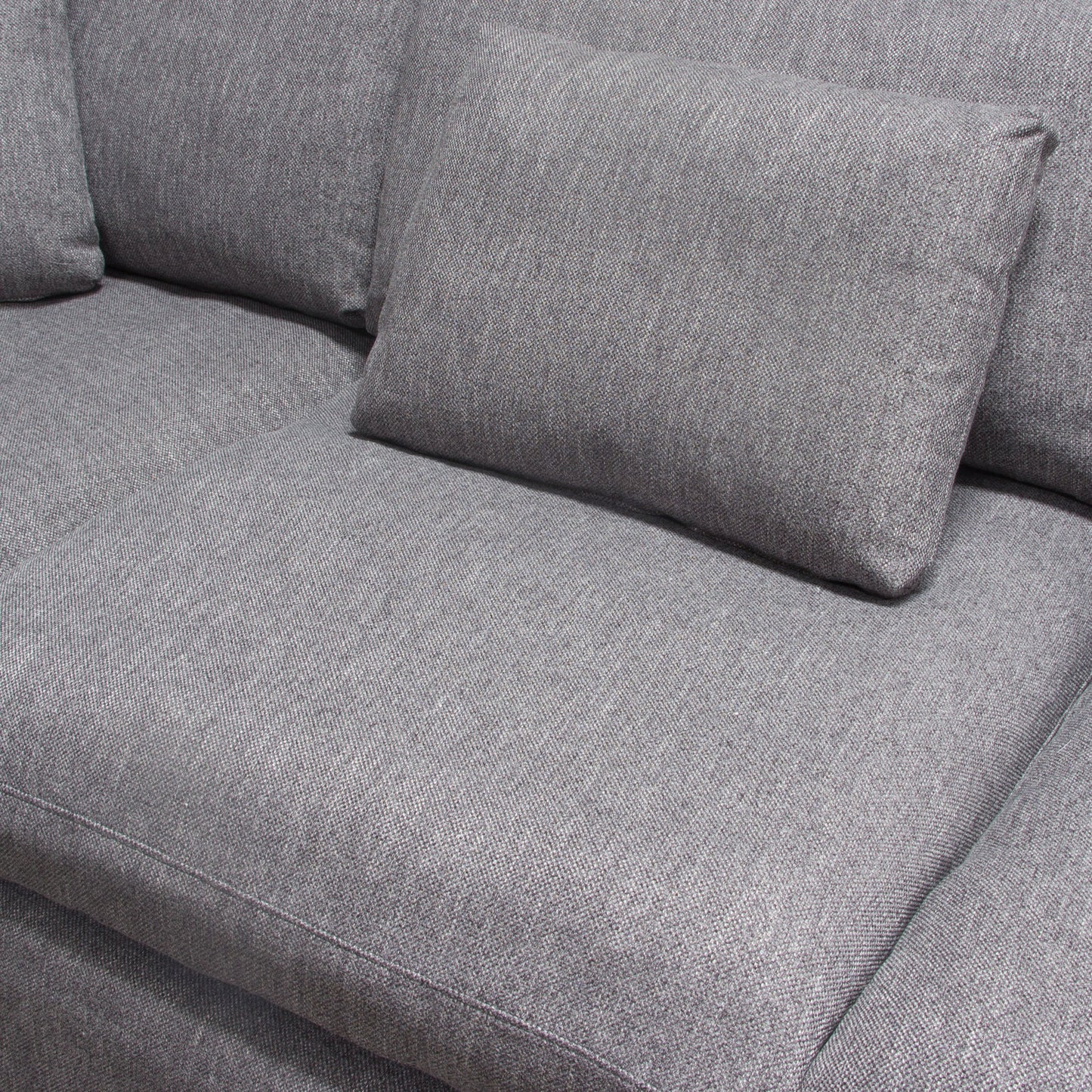 Arcadia 3PC Corner Sectional w/ Feather Down Seating in Grey Fabric by Diamond Sofa