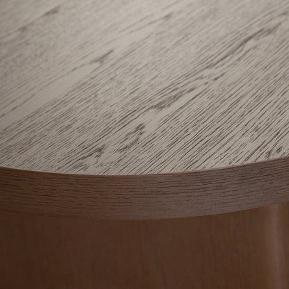 Aspen Oval Cocktail Table in Dark Oak finish by Diamond Sofa