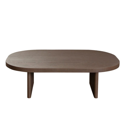 Aspen Oval Cocktail Table in Dark Oak finish by Diamond Sofa