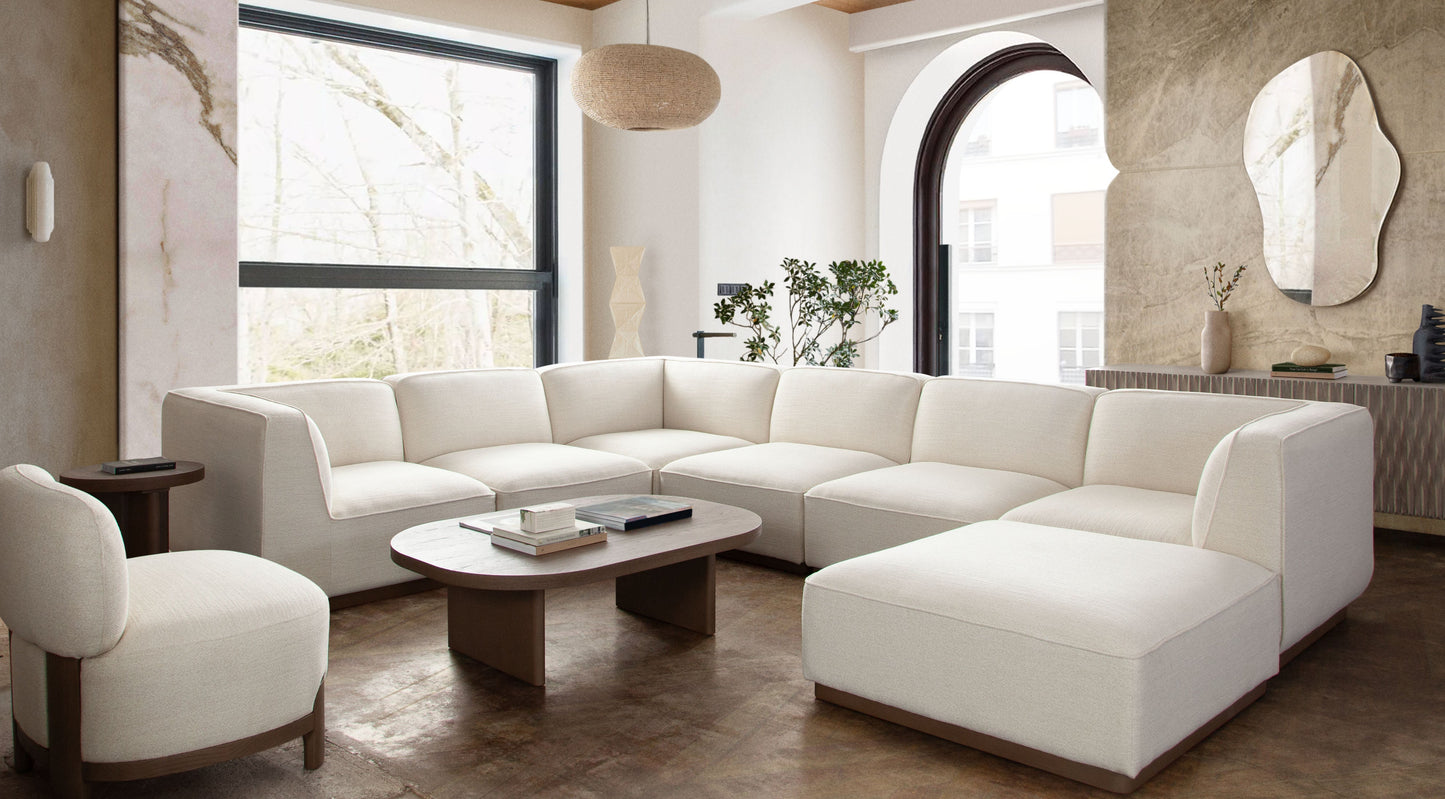 Aspen Oval Cocktail Table in Dark Oak finish by Diamond Sofa