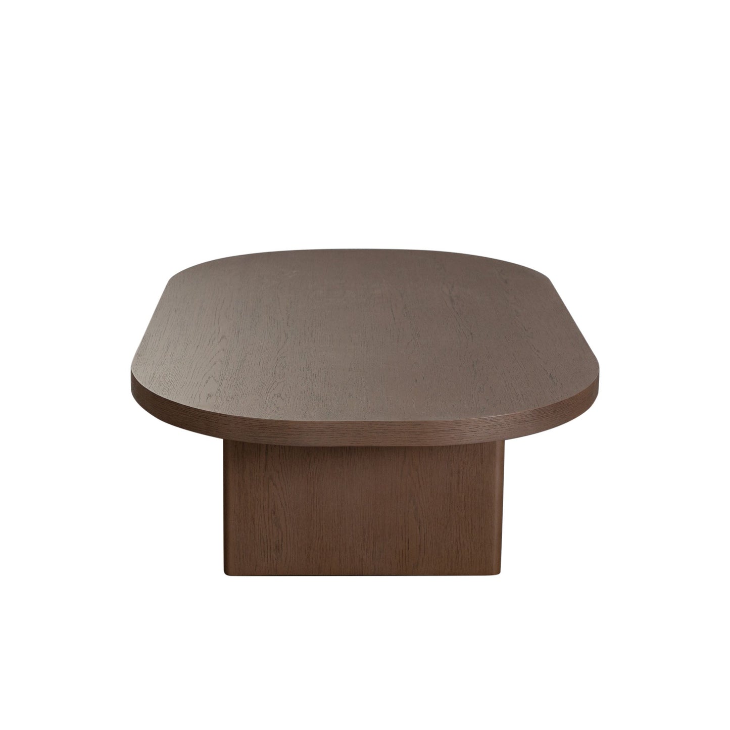 Aspen Oval Cocktail Table in Dark Oak finish by Diamond Sofa