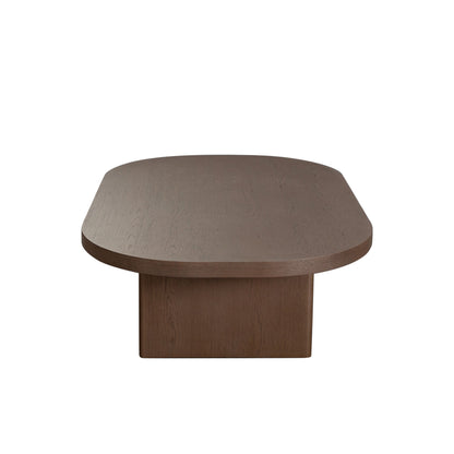 Aspen Oval Cocktail Table in Dark Oak finish by Diamond Sofa