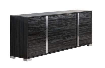 J&M Furniture Alice Glossy Gray NS Right