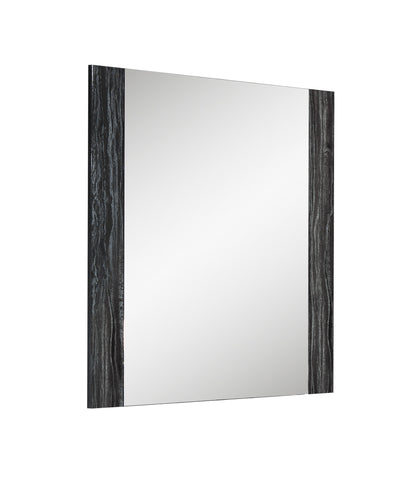 J&M Furniture Alice Glossy Gray Mirror