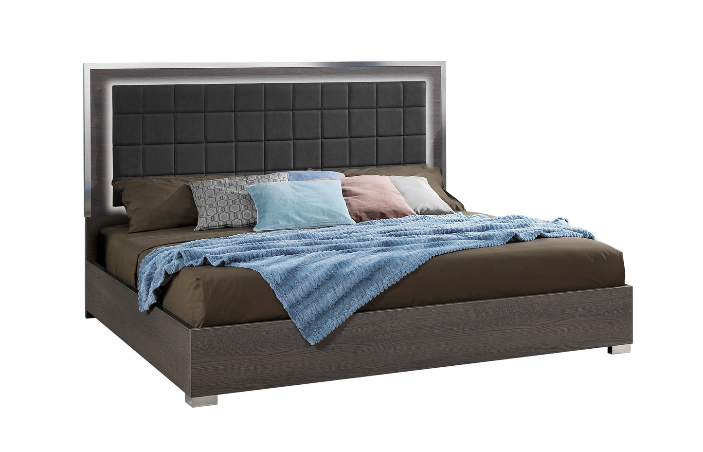 J&M Furniture Alice Matte Gray NS Right