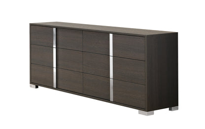 J&M Furniture Alice Matte Gray Queen Bed