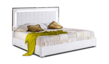 J&M Furniture Alice White Queen bed with Storage