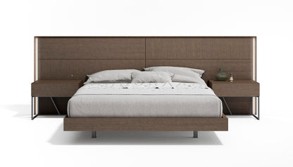 J&M Furniture Almada Queen Bed in Ash